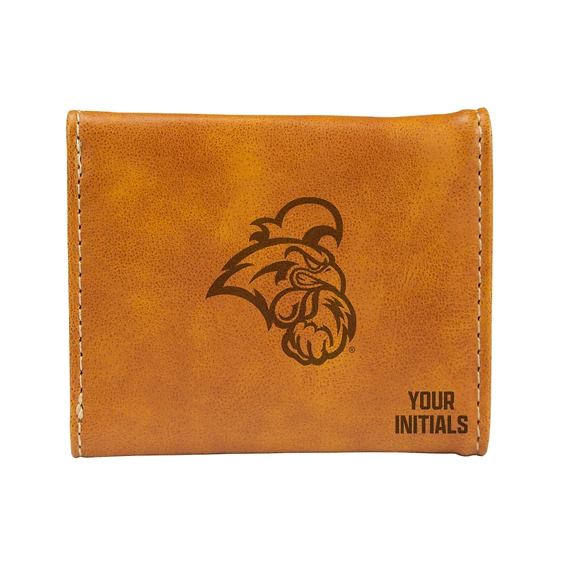 Brown Coastal Carolina Chanticleers Personalized Trifold Wallet