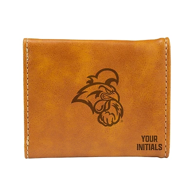 Brown Coastal Carolina Chanticleers Personalized Trifold Wallet