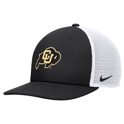 Men's Nike Black Colorado Buffaloes Meshback Snapback Hat