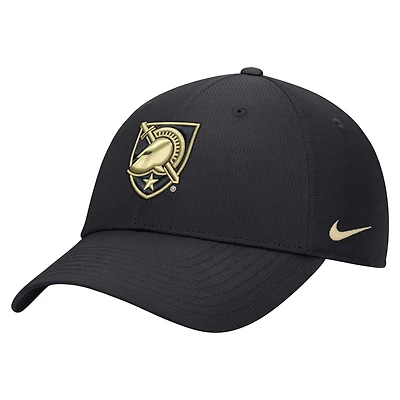 Men's Nike Black Army Black Knights 2024 Sideline Club Adjustable Hat
