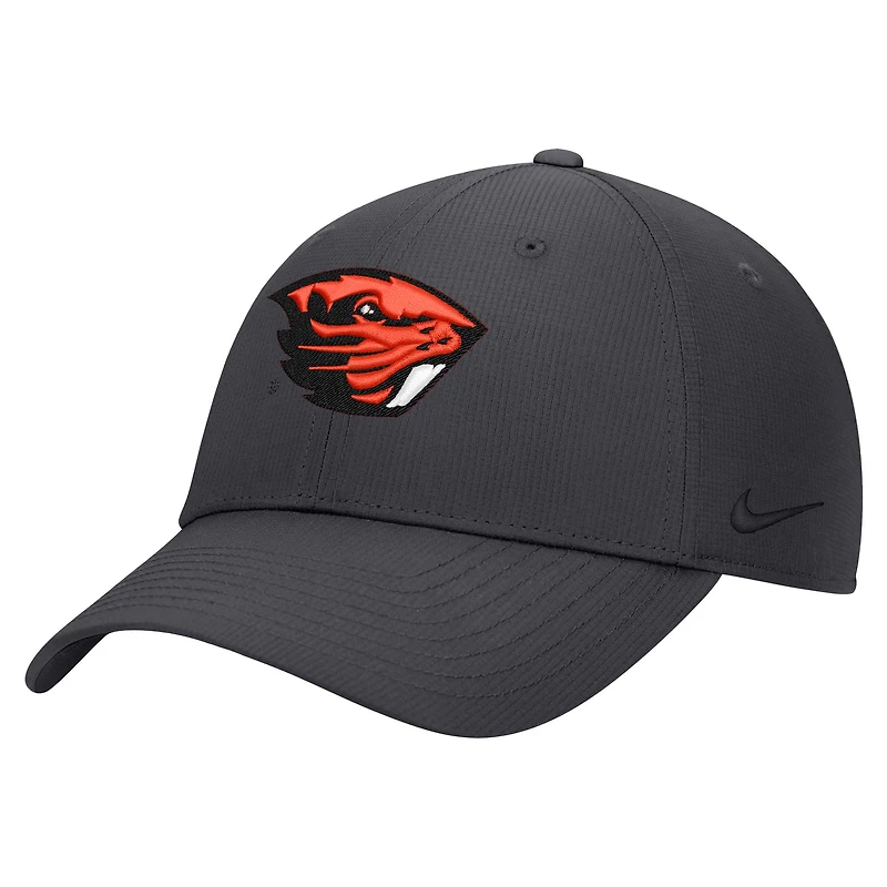 Men's Nike Anthracite Oregon State Beavers 2024 Sideline Club Adjustable Hat