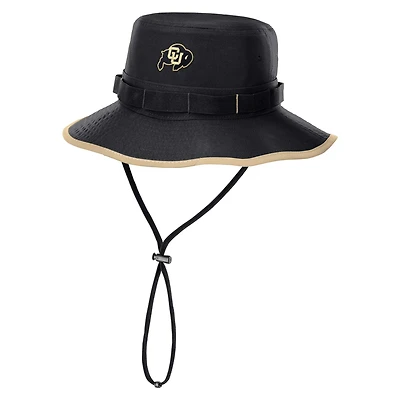 Men's Nike Black Colorado Buffaloes 2024 Sideline Apex Performance Boonie Bucket Hat