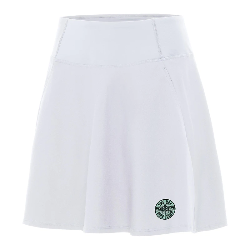 Women's Antigua White TGL The Bay Golf Club Chip Skort