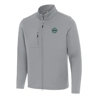 Men's Antigua Gray TGL The Bay Golf Club Objection Full-Zip Jacket