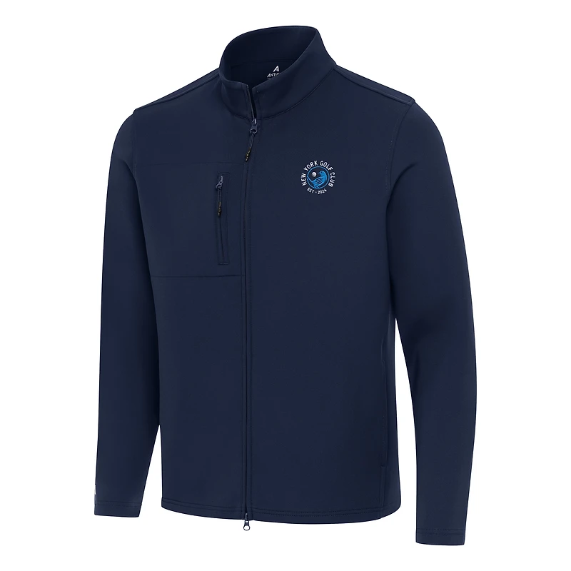 Men's Antigua Navy TGL New York Golf Club Objection Full-Zip Jacket