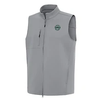 Men's Antigua Gray TGL The Bay Golf Club Demand Full-Zip Vest