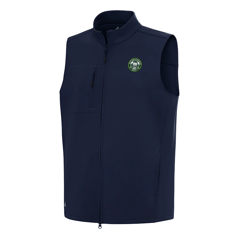 Men's Antigua Navy TGL Boston Common Golf Demand Full-Zip Vest