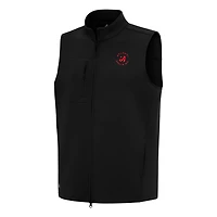 Men's Antigua Black TGL Atlanta Drive GC Demand Full-Zip Vest