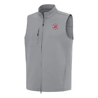 Men's Antigua Gray TGL Atlanta Drive GC Demand Full-Zip Vest
