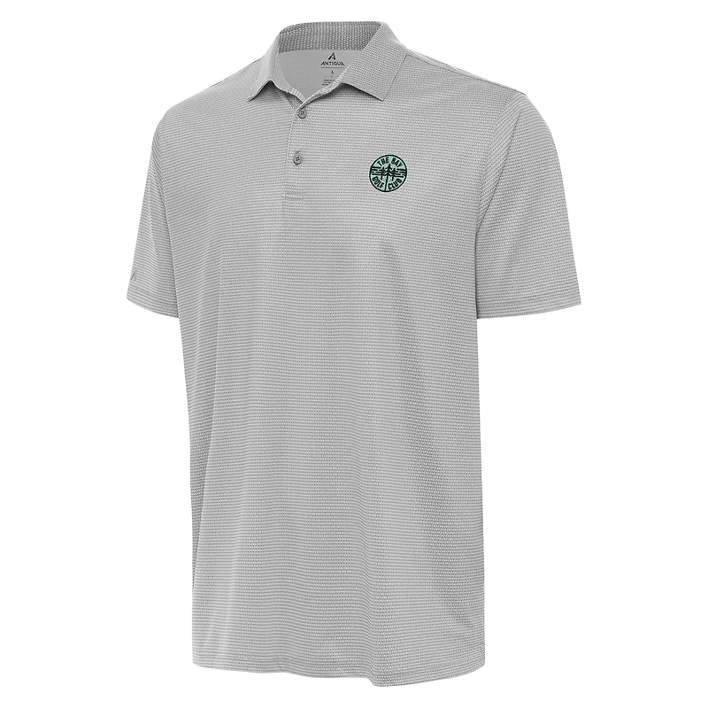 Men's Antigua White/Gray TGL The Bay Golf Club Rings Performance Polo