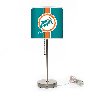 Imperial Miami Dolphins Throwback Logo Chrome Desk Lamp