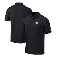 Men's Columbia Black Vanderbilt Commodores Omni-Wick Drive Polo
