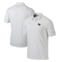 Men's Columbia White Wake Forest Demon Deacons Omni-Wick Drive Polo