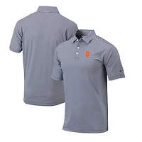 Men's Columbia Navy Syracuse Orange Omni-Wick Club Invite Polo