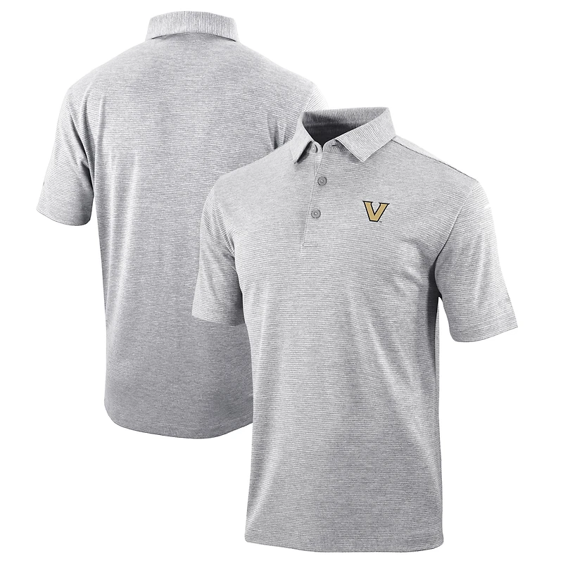 Men's Columbia Gray Vanderbilt Commodores Omni-Wick Set II Polo