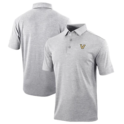 Men's Columbia Gray Vanderbilt Commodores Omni-Wick Set II Polo