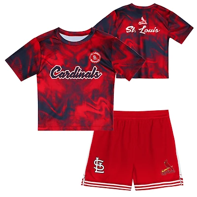 Preschool  Red St. Louis Cardinals Hitter Infielder 2-Piece Set