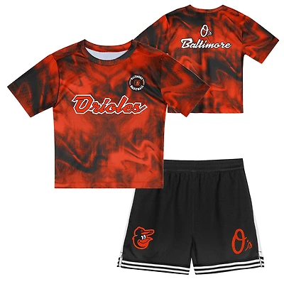 Preschool  Orange Baltimore Orioles Hitter Infielder 2-Piece Set