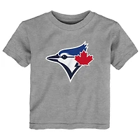Toddler  Heather Gray Toronto Blue Jays Primary Logo T-Shirt