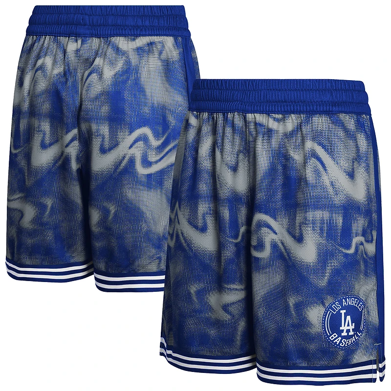 Youth Royal/Gray Los Angeles Dodgers Outfielder Shorts