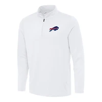 Men's Antigua White Buffalo Bills Reprocess Quarter-Zip Top