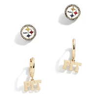 BaubleBar Pittsburgh Steelers Earring Set