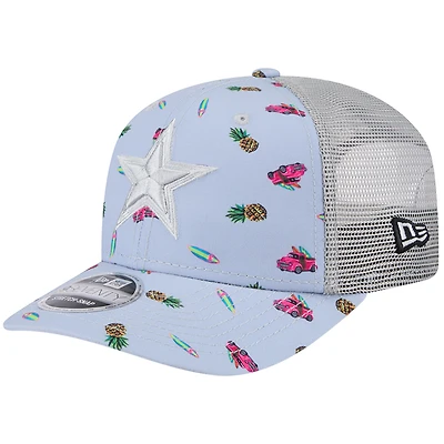 Men's New Era  Light Blue Dallas Cowboys Adventure Surfboard 9SEVENTY Adjustable Hat