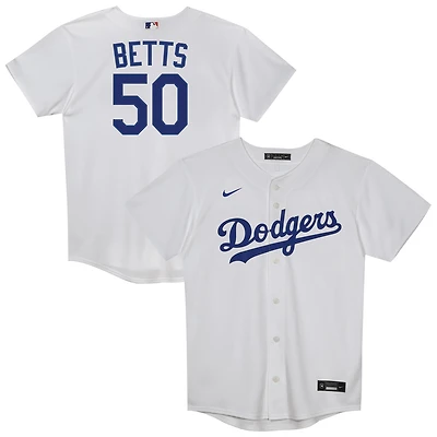 Preschool Nike Mookie Betts White Los Angeles Dodgers Home Replica Player Jersey