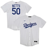 Preschool Nike Mookie Betts White Los Angeles Dodgers Home Replica Player Jersey
