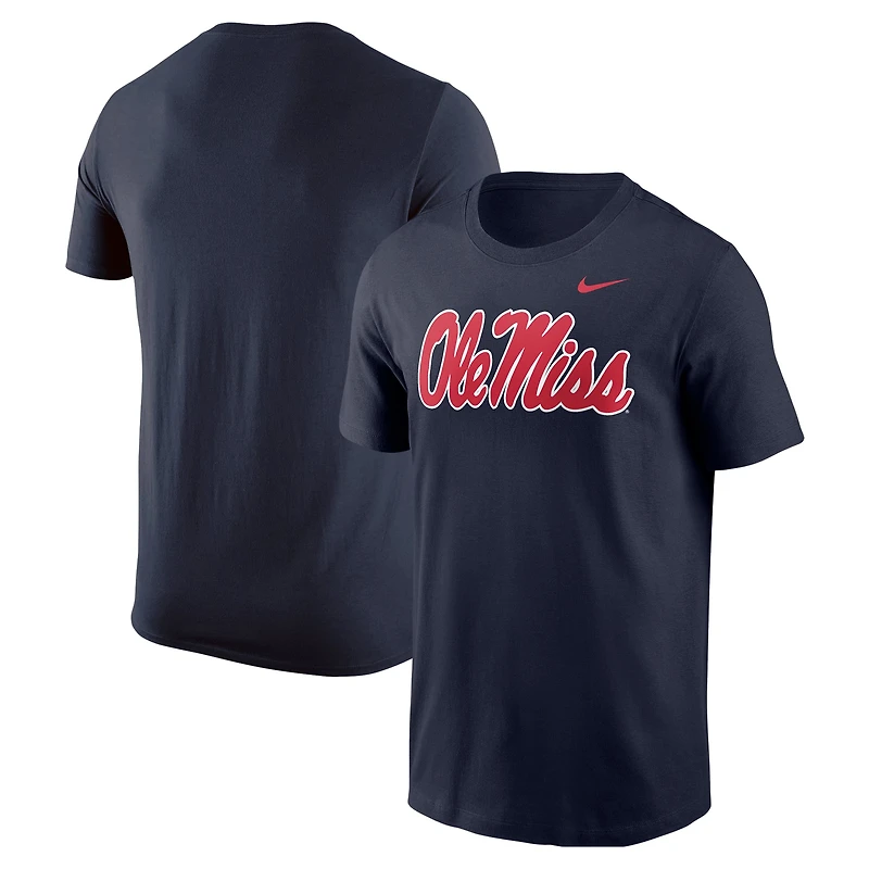 Men's Nike Navy Ole Miss Rebels Logo T-Shirt