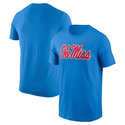 Men's Nike Powder Blue Ole Miss Rebels Logo T-Shirt