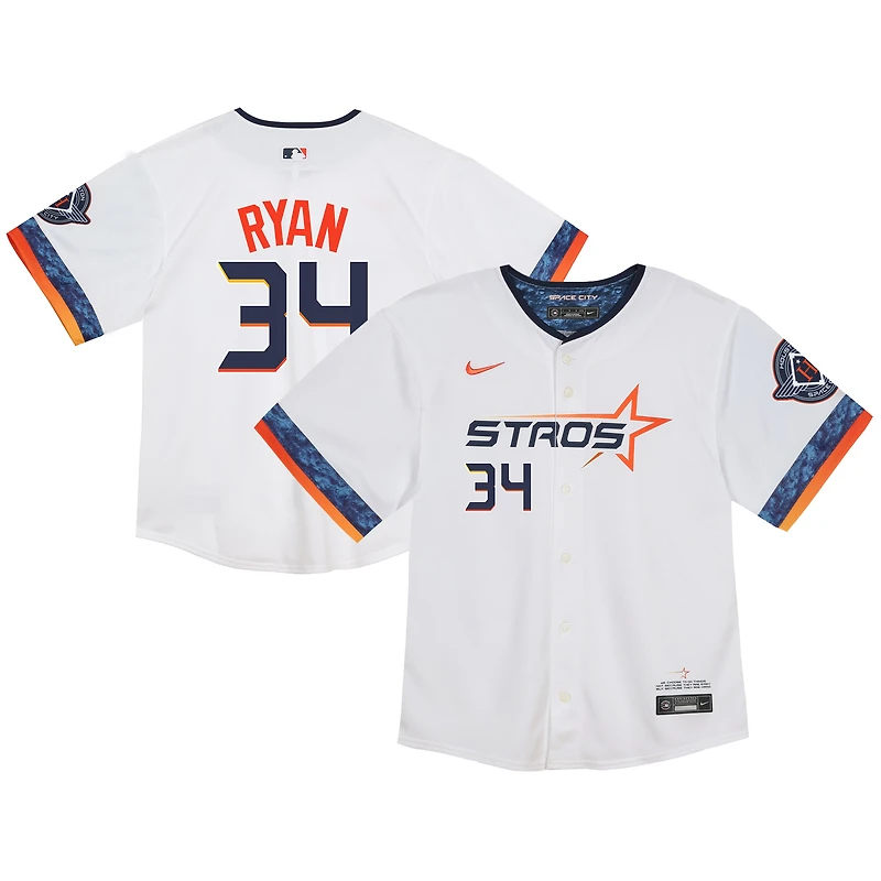 Toddler Nike Nolan Ryan White Houston Astros City Connect 2025 Limited Jersey