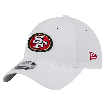 Men's New Era White San Francisco 49ers Active Ripstop 9TWENTY Stretch-Snap Hat
