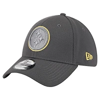 Men's New Era Graphite Pittsburgh Steelers  Main 39THIRTY Flex Hat