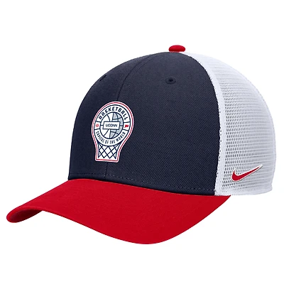 Men's Nike Navy UConn Huskies Back-to-Back Champs Rise Adjustable Trucker Hat