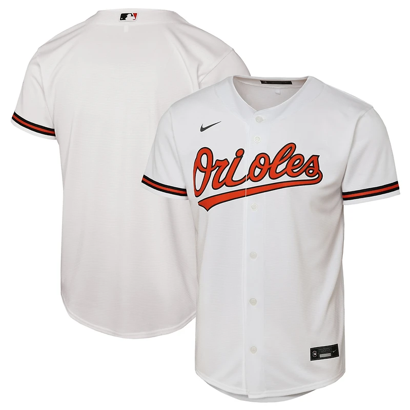 Youth Nike White Baltimore Orioles Home Replica Jersey