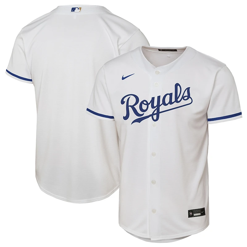 Youth Nike  White Kansas City Royals Home Replica Jersey