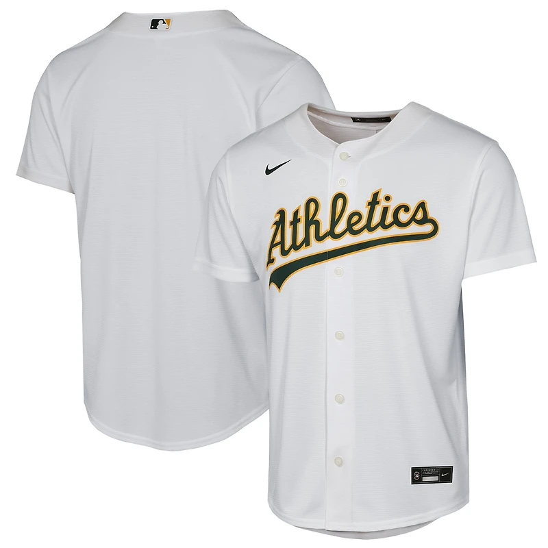Youth Nike White Athletics Home Replica Jersey