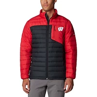 Men's Columbia  Black Wisconsin Badgers Double Blitz Omni-Heat Infinity Insulated Full-Zip Jacket