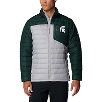 Men's Columbia  Gray Michigan State Spartans Double Blitz Omni-Heat Infinity Insulated Full-Zip Jacket