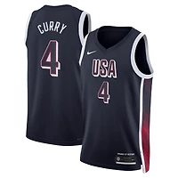 Unisex Nike Stephen Curry Navy Men's USA Basketball 2024 Swingman Player Jersey