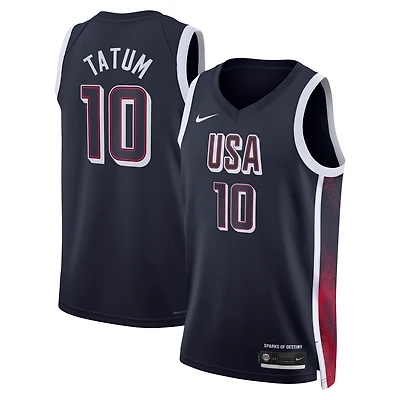 Unisex Nike Jayson Tatum Navy Men's USA Basketball 2024 Swingman Player Jersey