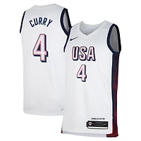 Unisex Nike Stephen Curry White Men's USA Basketball 2024 Swingman Player Jersey