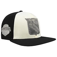 Men's Pro Standard  Cream New York Rangers French Terry Snapback Hat