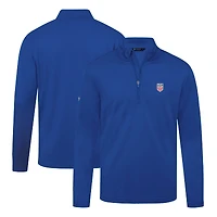 Men's Levelwear Royal USMNT Heron Quarter-Zip Pullover Top