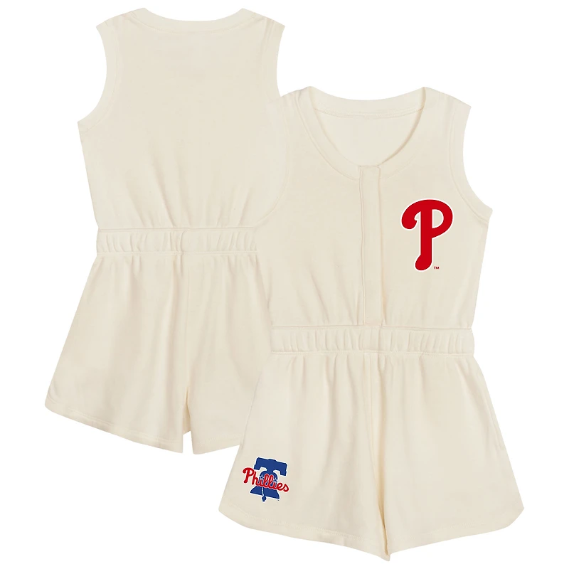 Toddler Cream Philadelphia Phillies Power Tank Romper