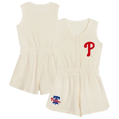 Toddler  Cream Philadelphia Phillies Power Tank Romper
