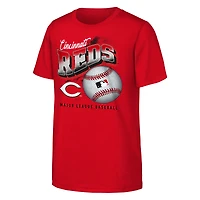 Youth  Red Cincinnati Reds Outta Here T-Shirt