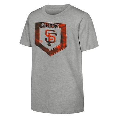 Youth Heather Gray San Francisco Giants Stolen Base T-Shirt