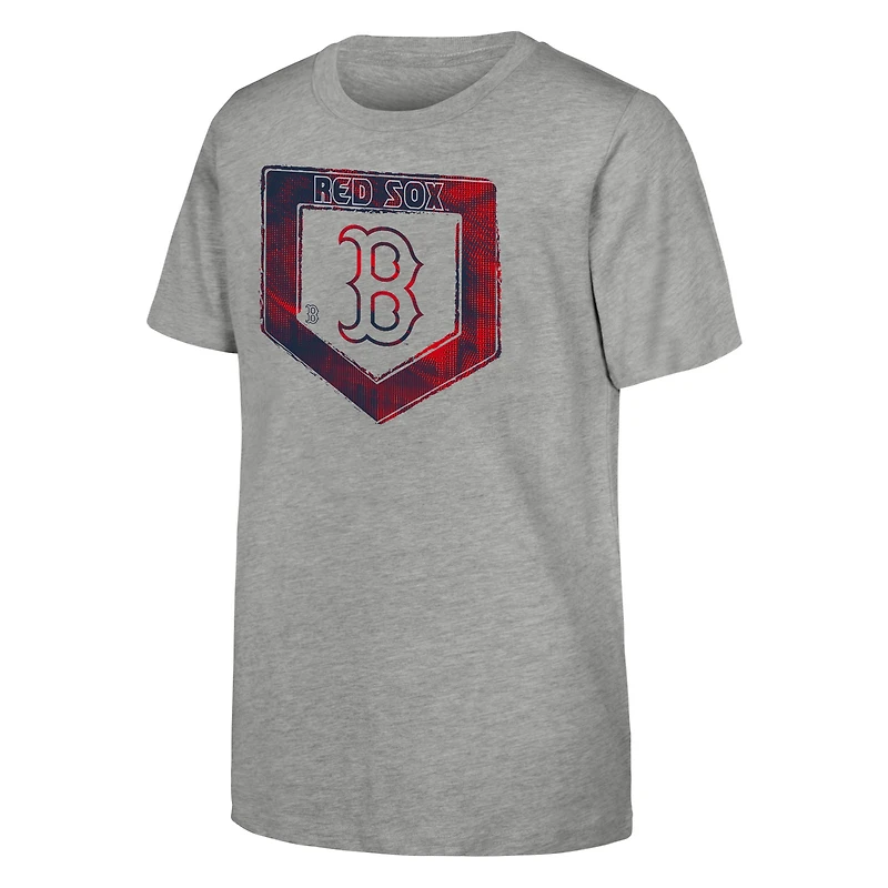 Youth Heather Gray Boston Red Sox Stolen Base T-Shirt